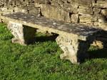 Weathered Composition Stone Seat
