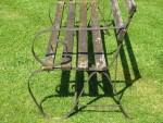 Vintage Wrought Iron Bench