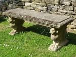 Weathered Haddonstone Bench
