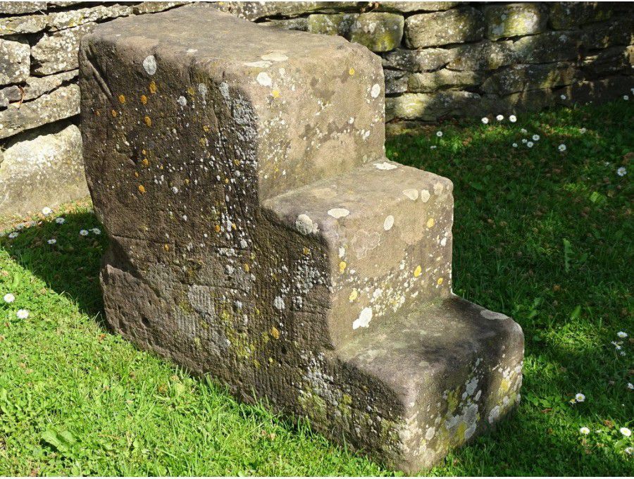 Antique Stone Mounting Block
