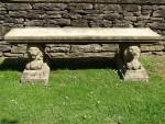 Large Vintage Stone Bench