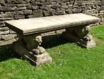 Large Vintage Stone Bench