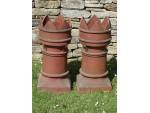 Salvaged Crown Chimney Pots (Pair)