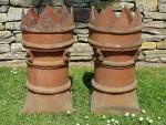 Salvaged Crown Chimney Pots (Pair)