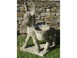 Weathered Composition Stone Donkey