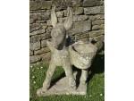 Weathered Composition Stone Donkey