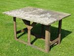 Salvaged Stone Garden Table