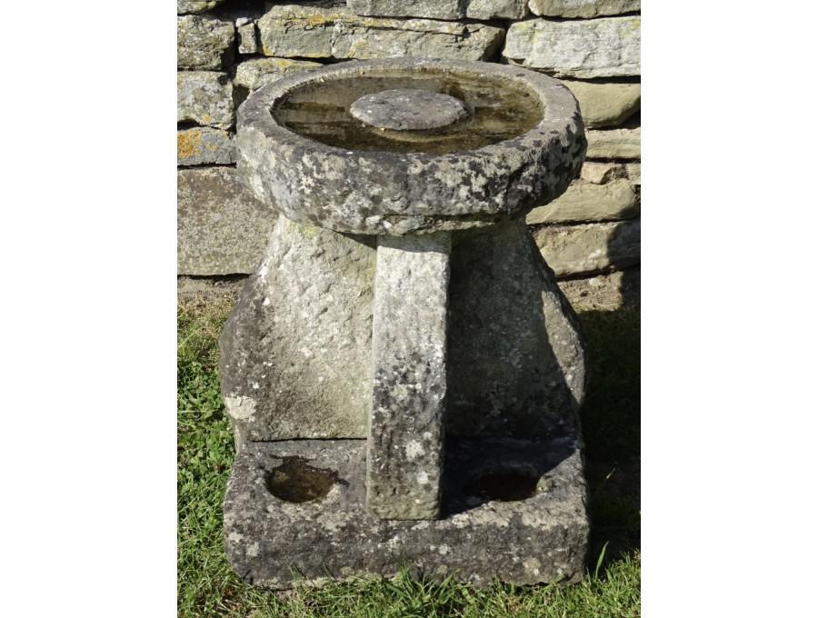 Vintage Portland Stone Birdbath