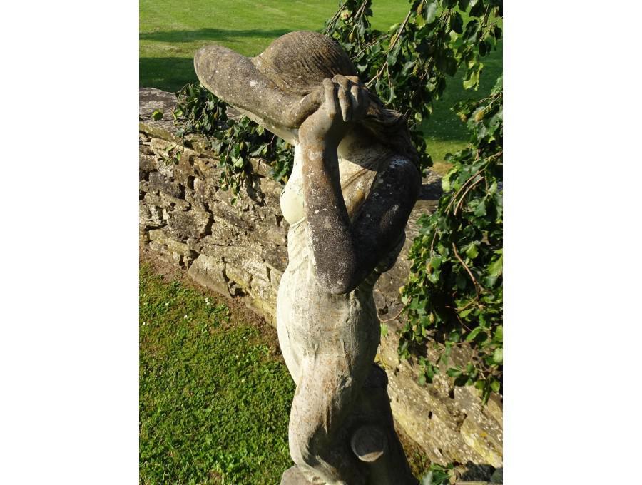 Weathered Statue 'Shy Maiden' Holloways Garden Antiques