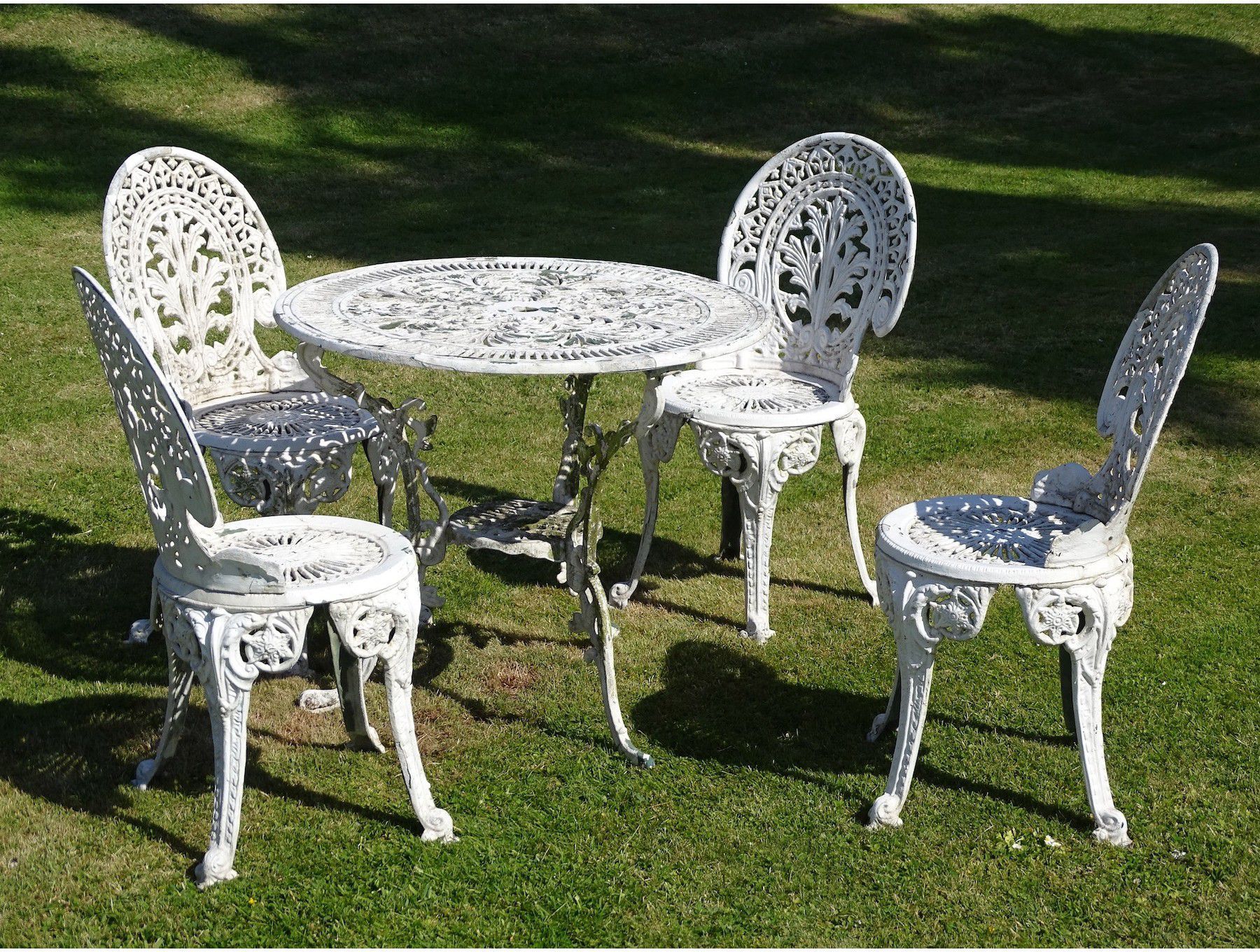 Weathered Garden Dining Set | Holloways Garden Antiques