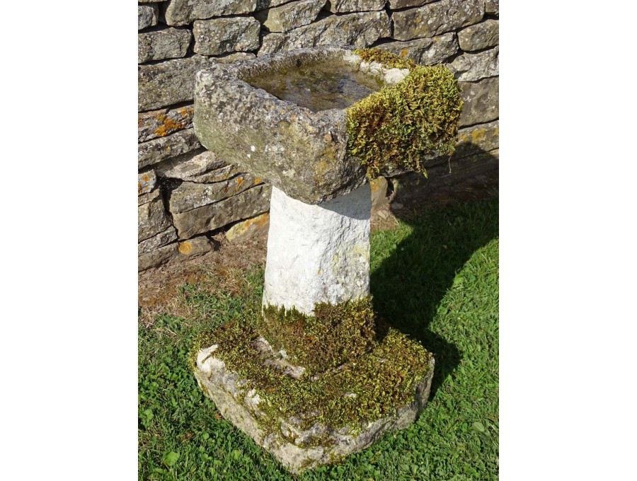 Vintage Stone Birdbath