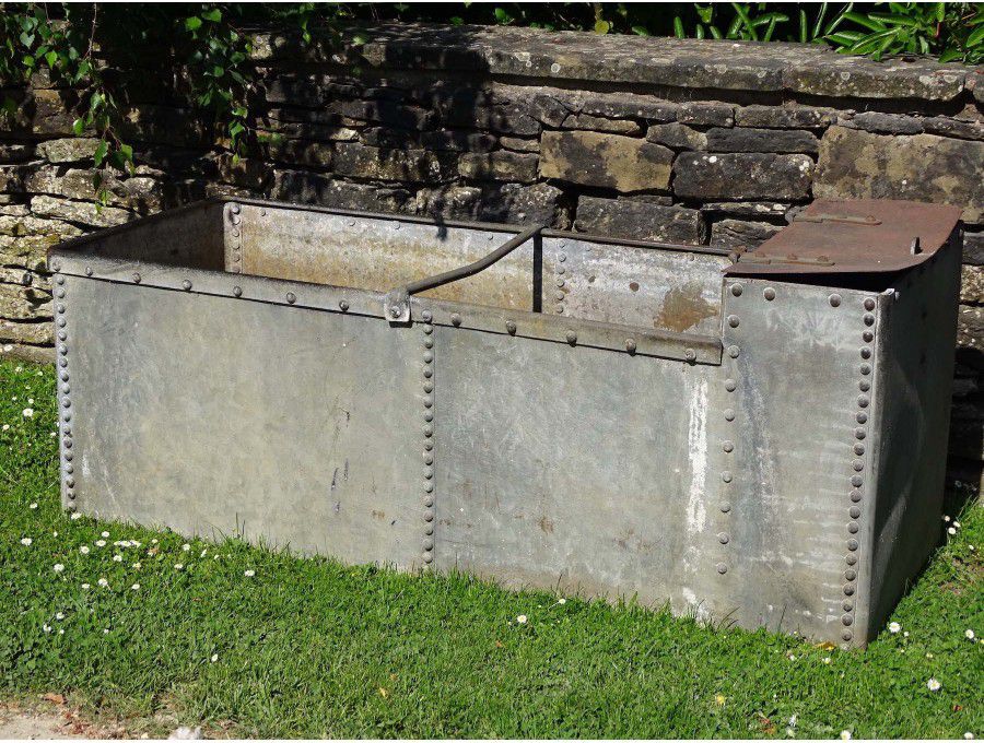 Vintage Galvanised Iron Tank