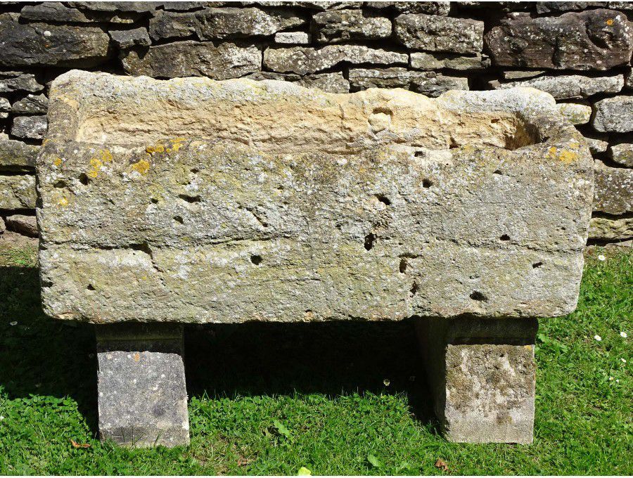 Antique Limestone Trough on Bases