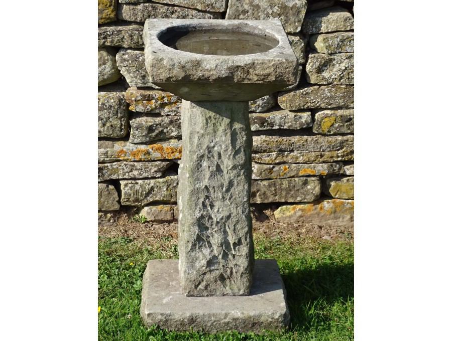 Vintage Stone Birdbath