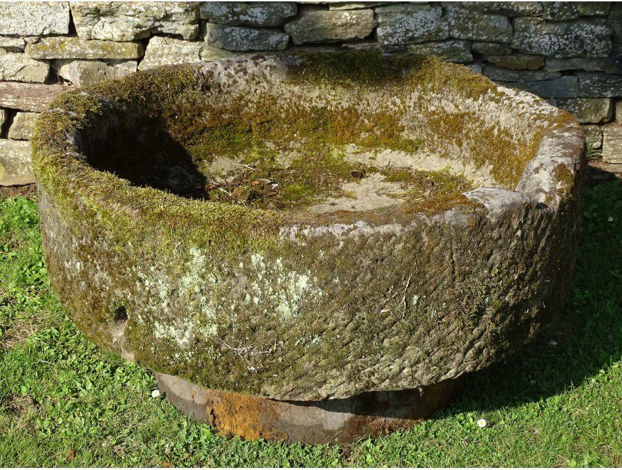 Antique Round Stone Trough