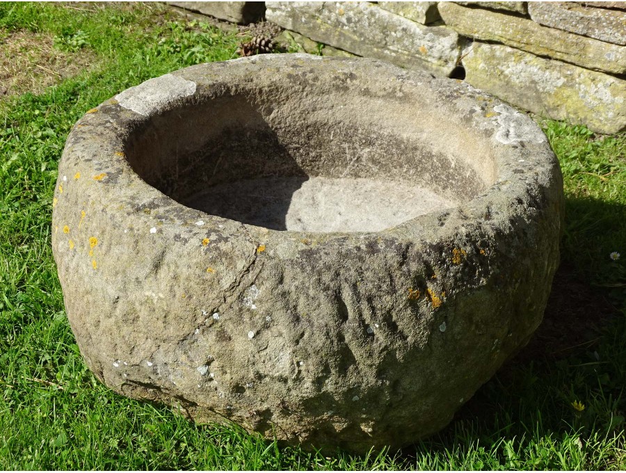 Antique Round Stone Trough