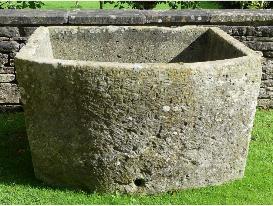 Large Bow Fronted Stone Trough