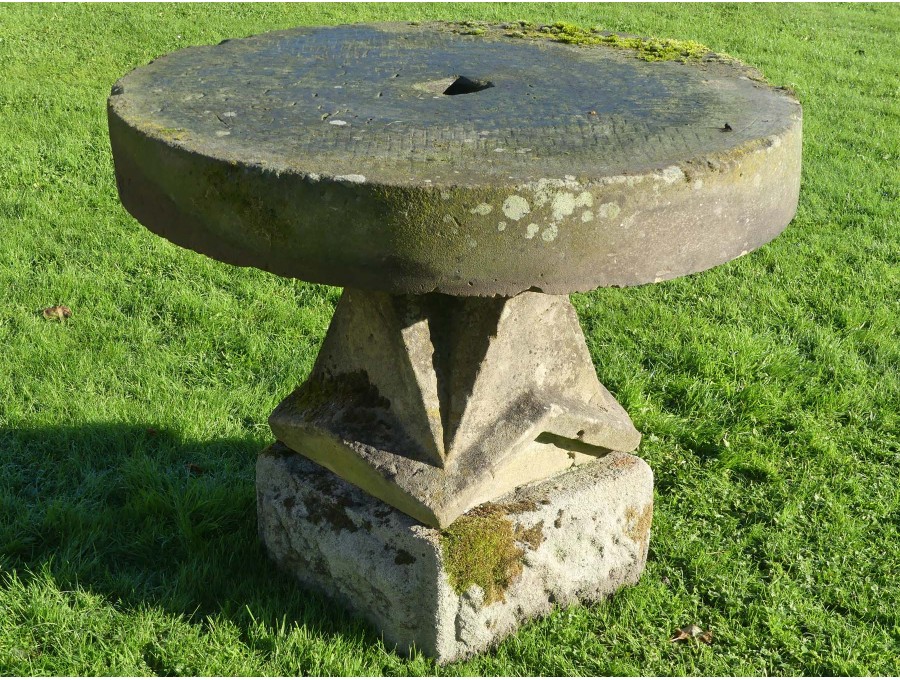 Salvaged Sandstone Garden Table