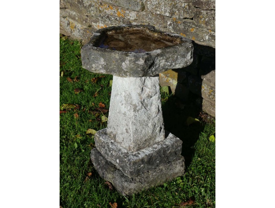 Vintage Portland Stone Birdbath