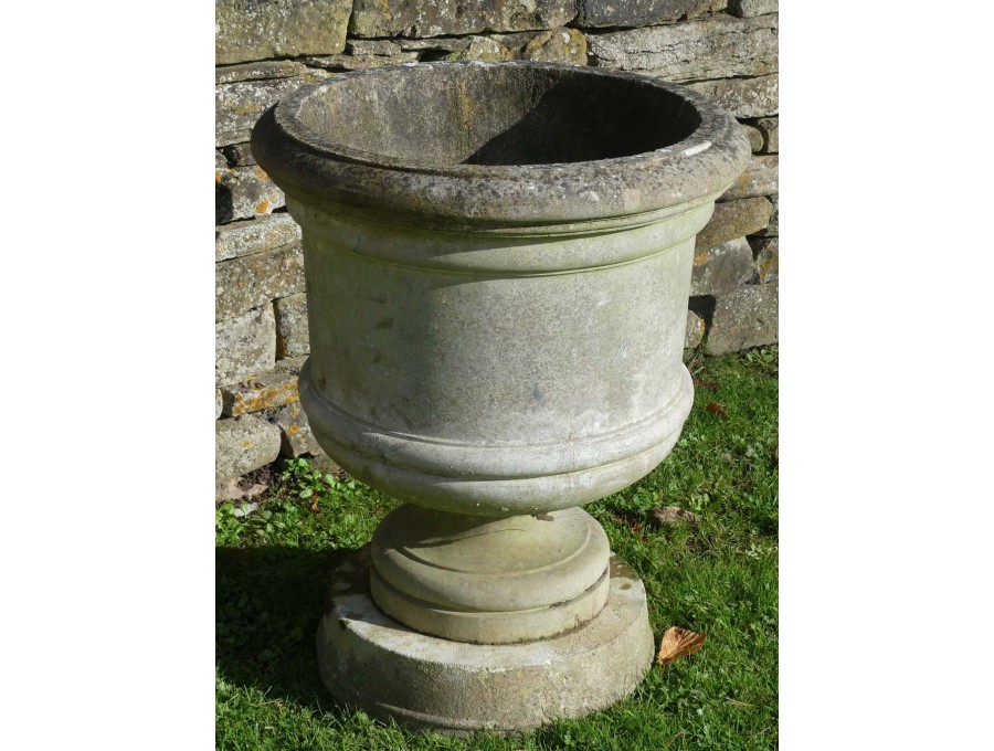 Large Weathered Garden Urn