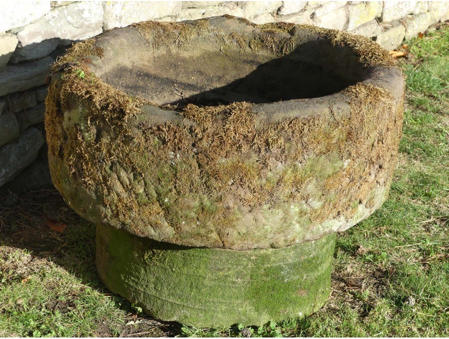 Antique Round Stone Trough
