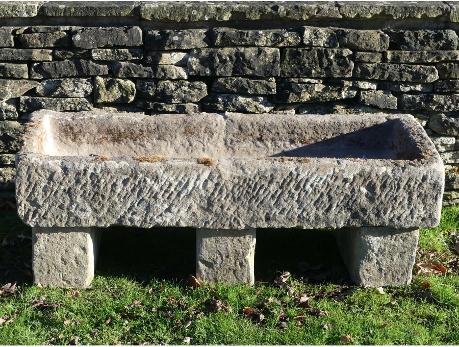Antique Stone Trough on Blocks