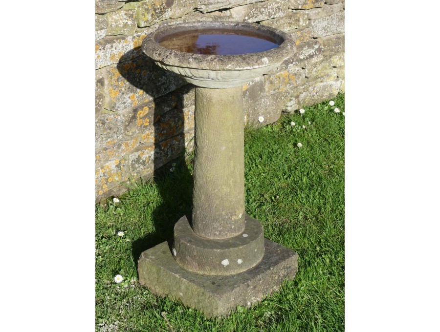 Vintage Stone Birdbath