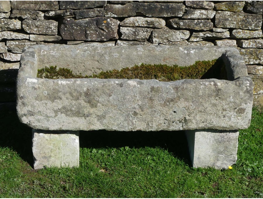Antique Stone Trough on Blocks