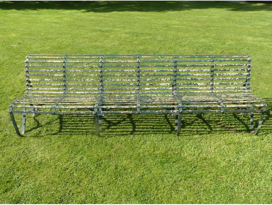 Long Wrought Iron Bench