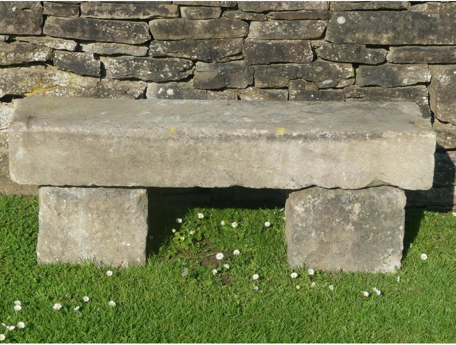 Salvaged Stone Seat