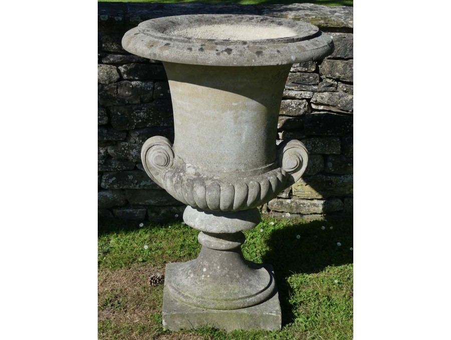 Weathered Composition Stone Urn