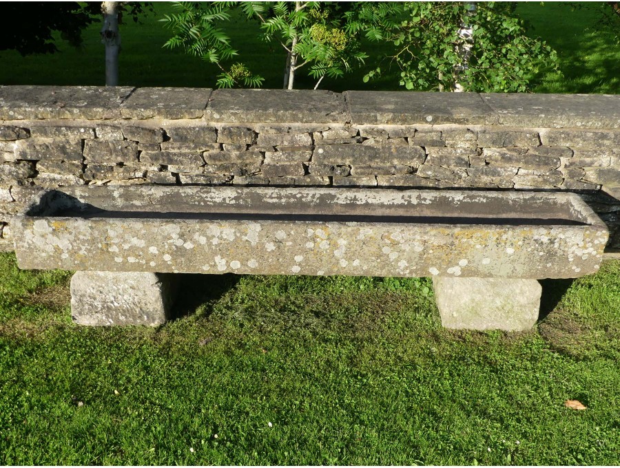 Long Stone Trough on Blocks