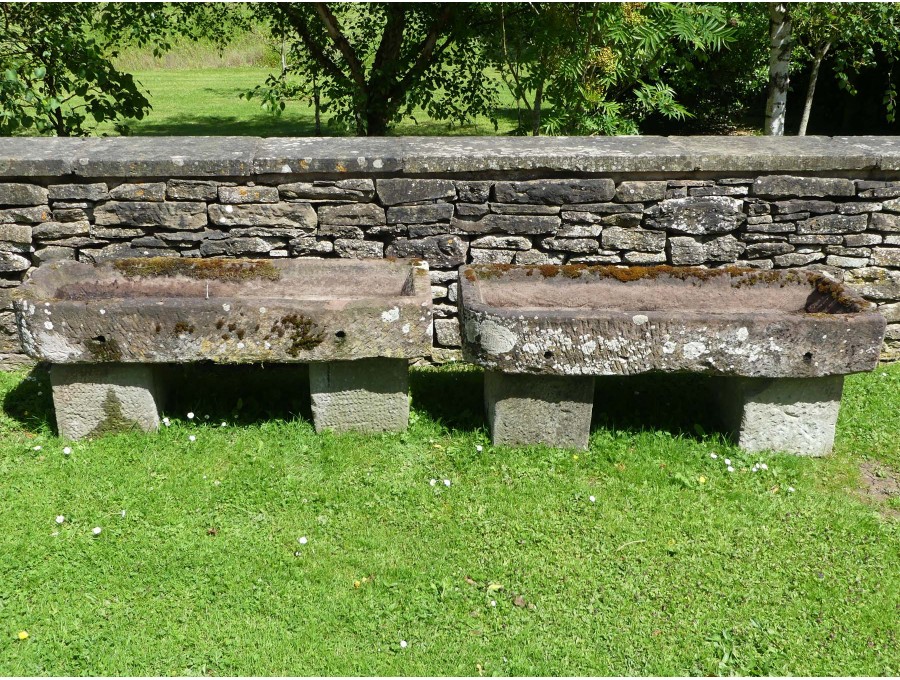 Rectangular Stone Troughs (Pair)