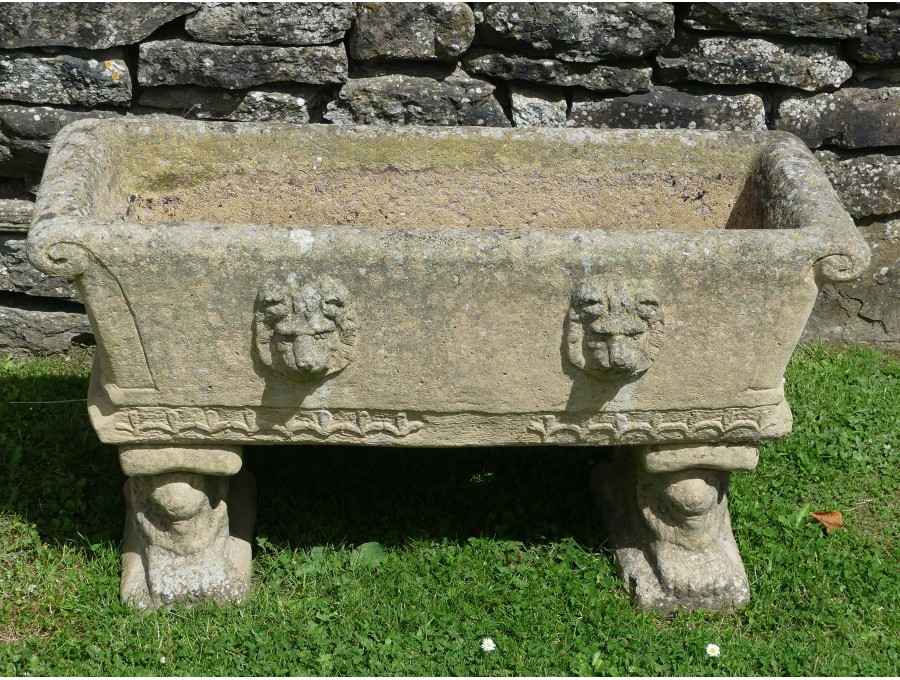 Lion Trough Planter