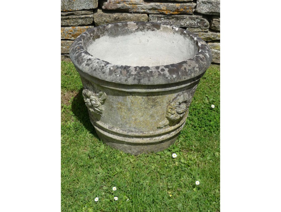 Weathered Composition Stone Planter