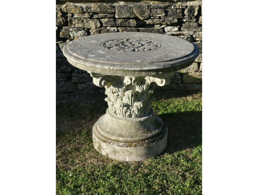 Weathered Composition Stone Table