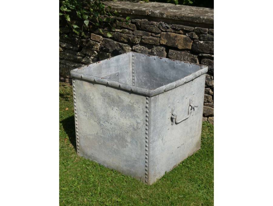 Vintage Galvanised Iron Planter