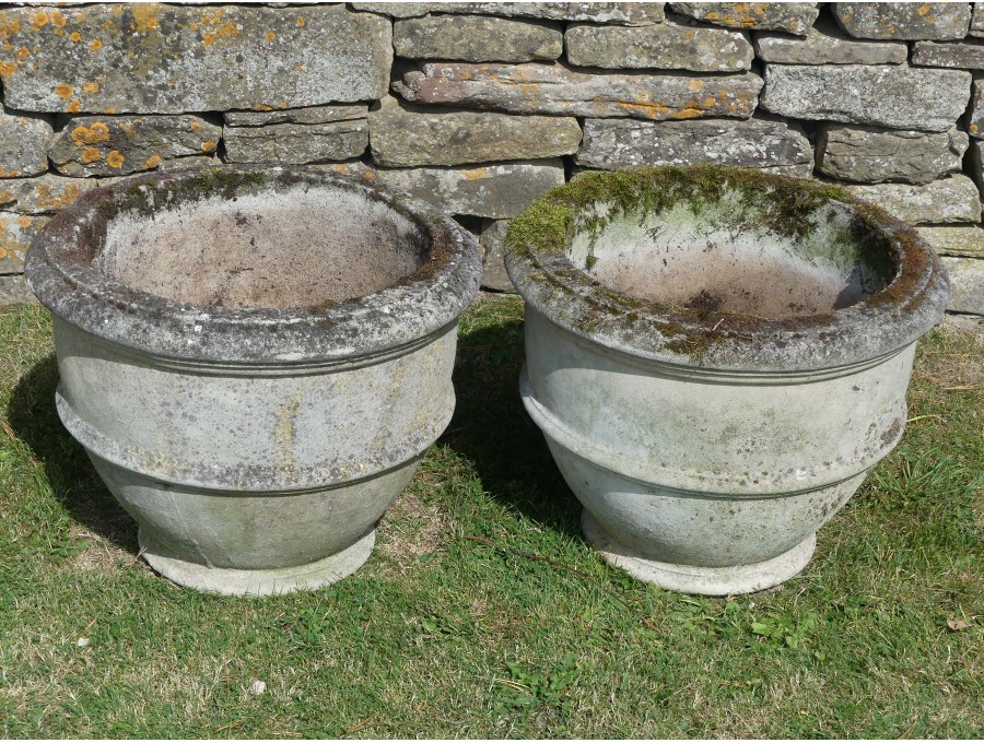Weathered Garden Planters (Pair)