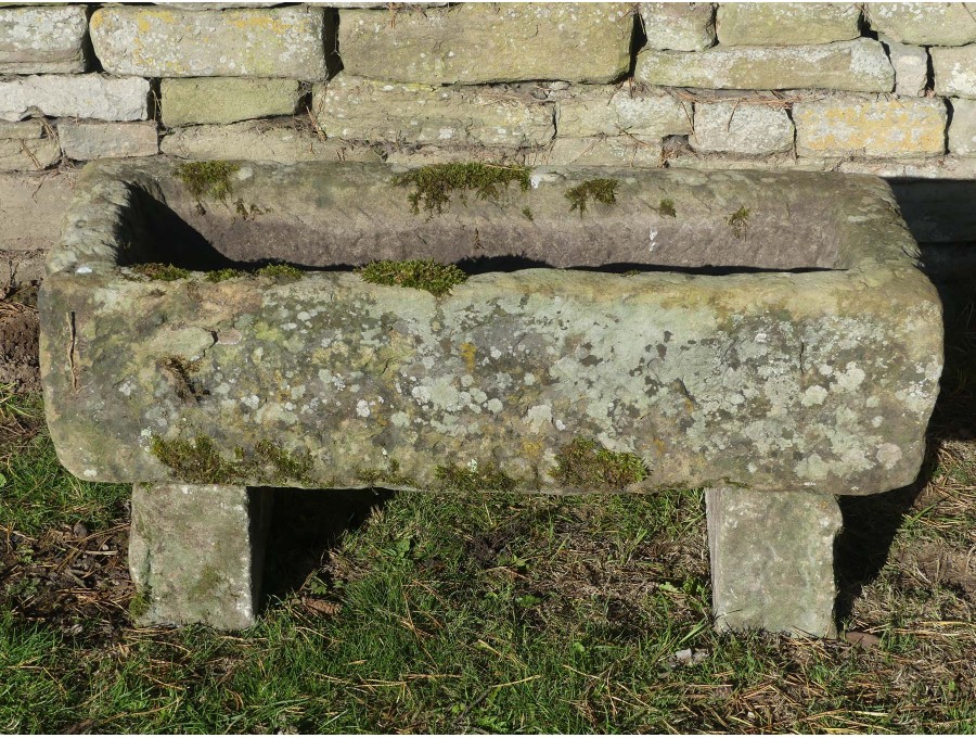 Antique Stone Trough on Blocks