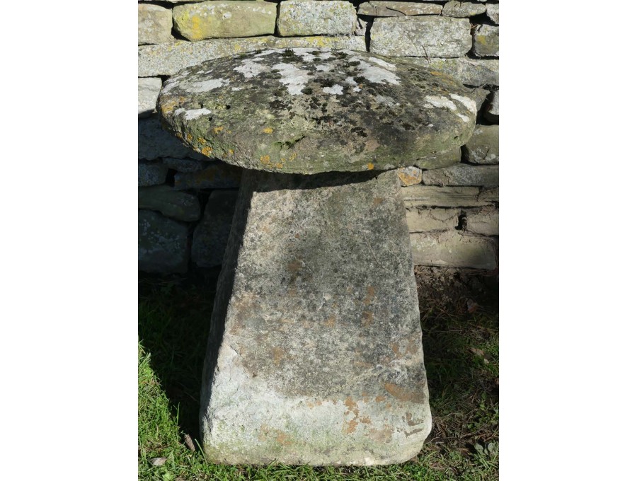 Antique Limestone Staddle Stone