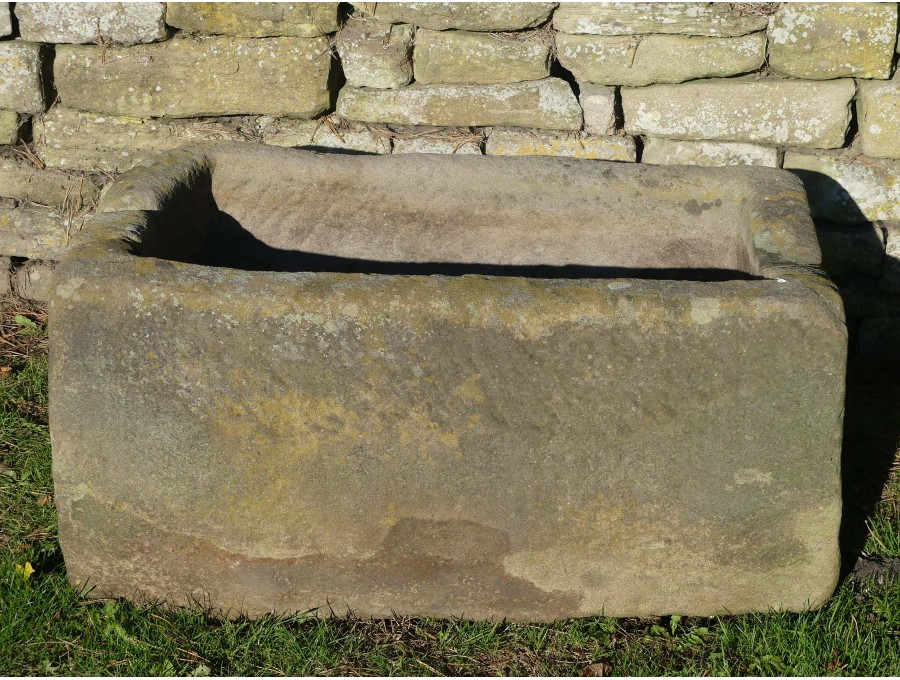 Antique Rectangular Sandstone Trough