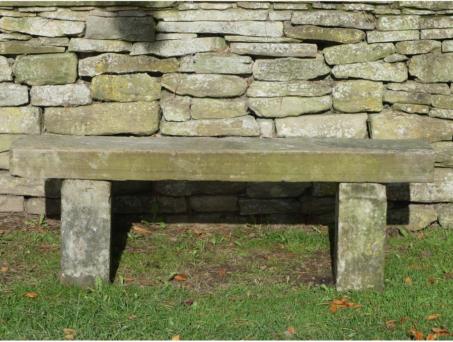 Salvaged Sandstone Seat