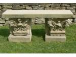 Old Stone Garden Bench