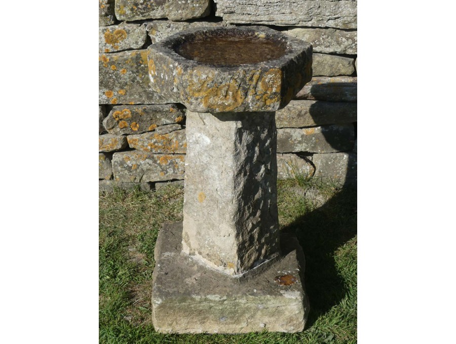 Antique Stone Birdbath