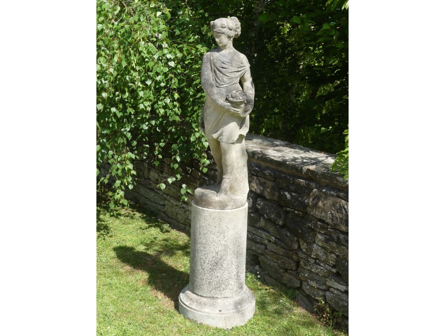 Weathered Chilstone Flora Statue