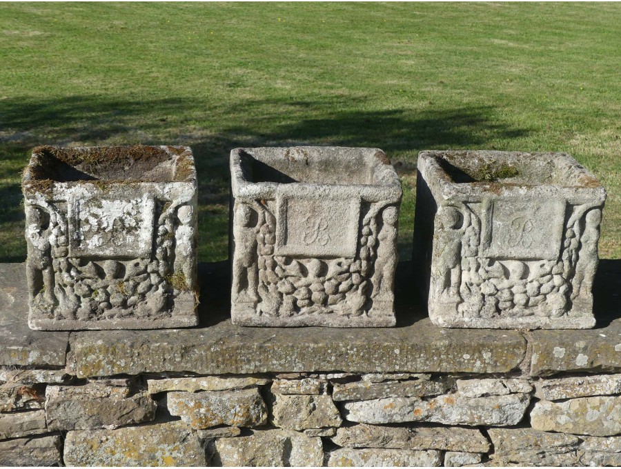 Weathered Garden Box Planters