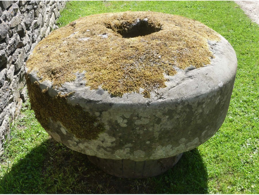 Antique Millstone Seat
