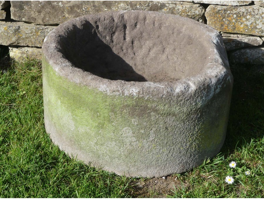 Antique Round Stone Trough