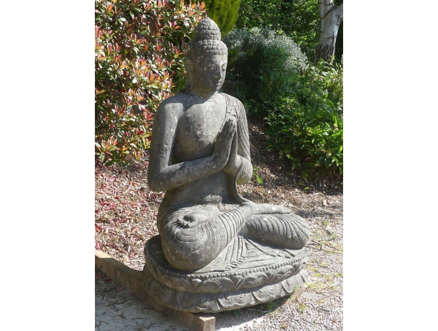 Large Stone Statue of Buddha