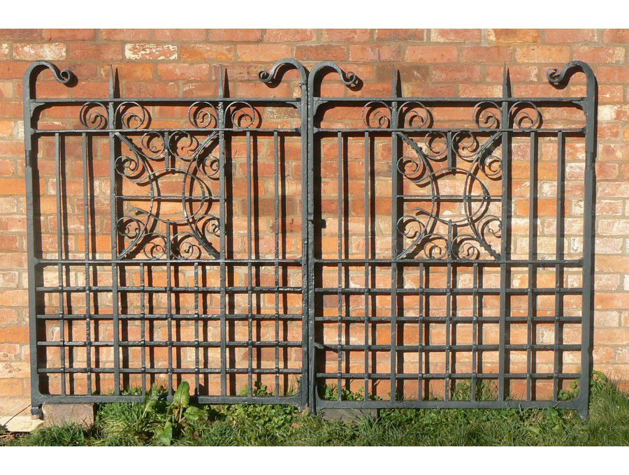 Antique iron gate
